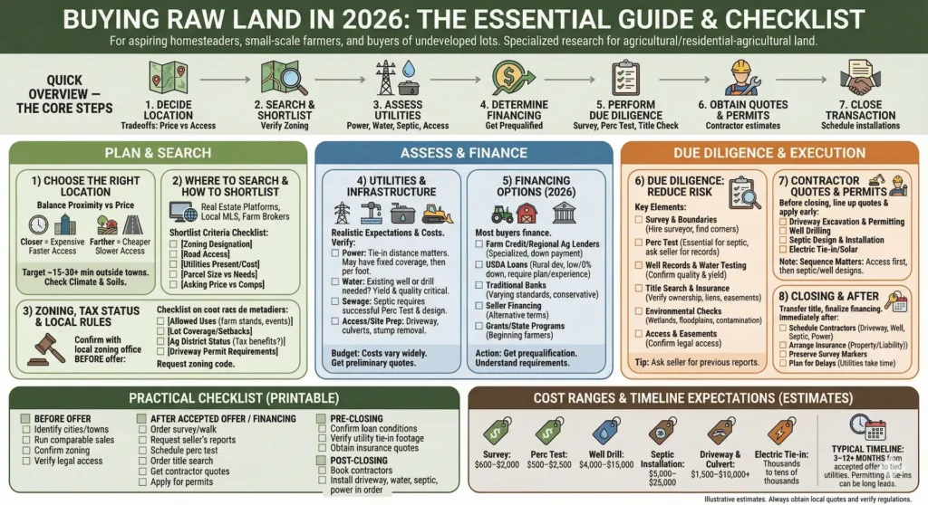 How to Buy Raw Land in 2026 A Step-by-Step Guide